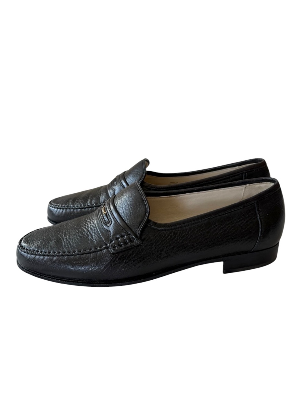 Vintage Bally of Switzerland Mulberry Classic Black Leather Men’s Loafers